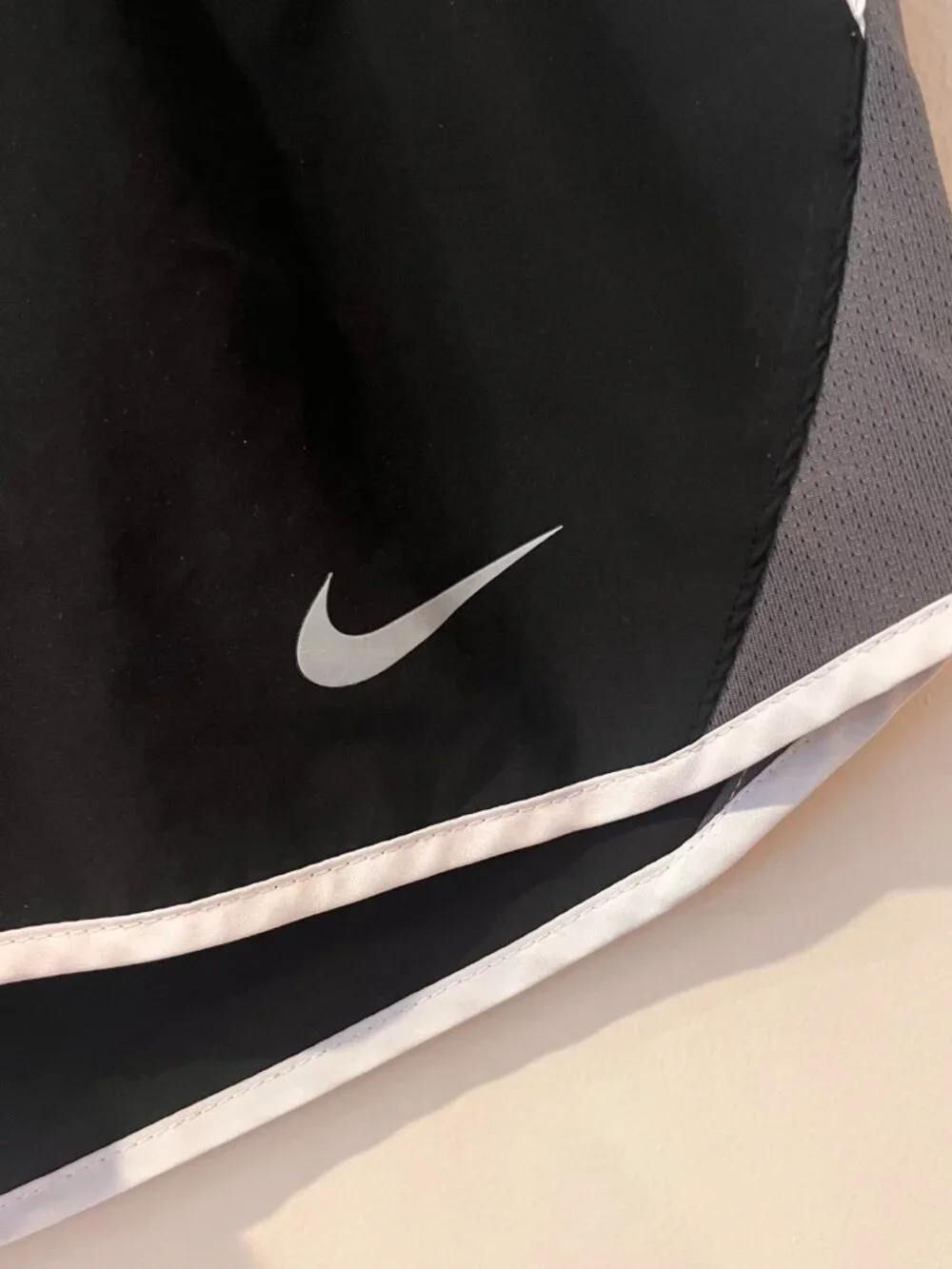 Nike Black and Grey Workout Shorts | Size Medium
